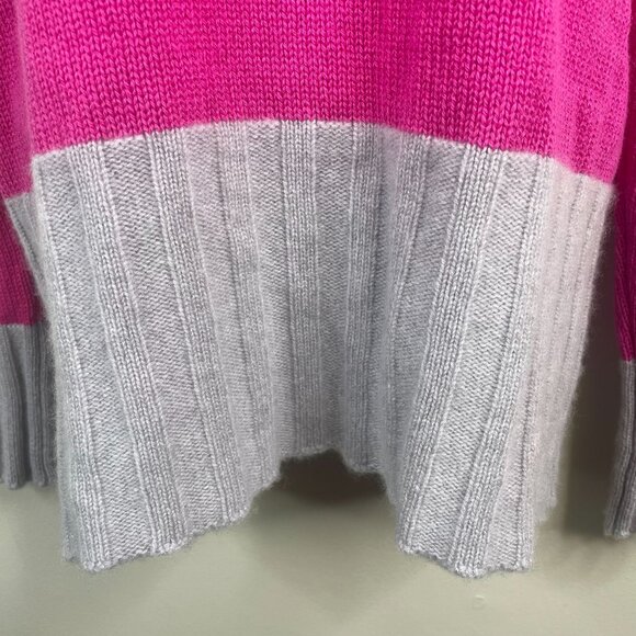 Scott & Charters Scotland 100% Cashmere Tunic Sweater Large Pink Comfy Cozy - Picture 4 of 8